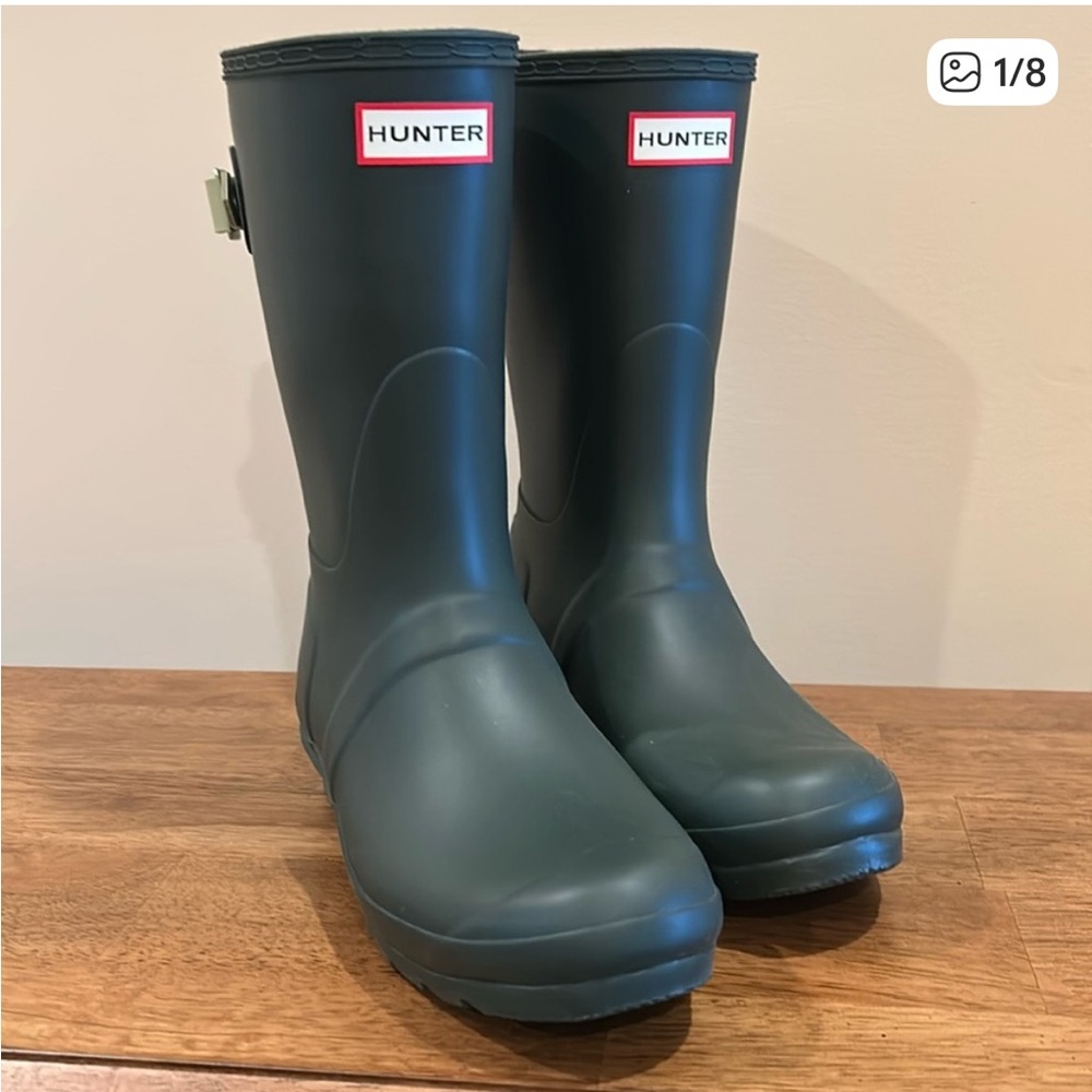 Green Hunter Original Back Adjustable Short Boots US8/EU39